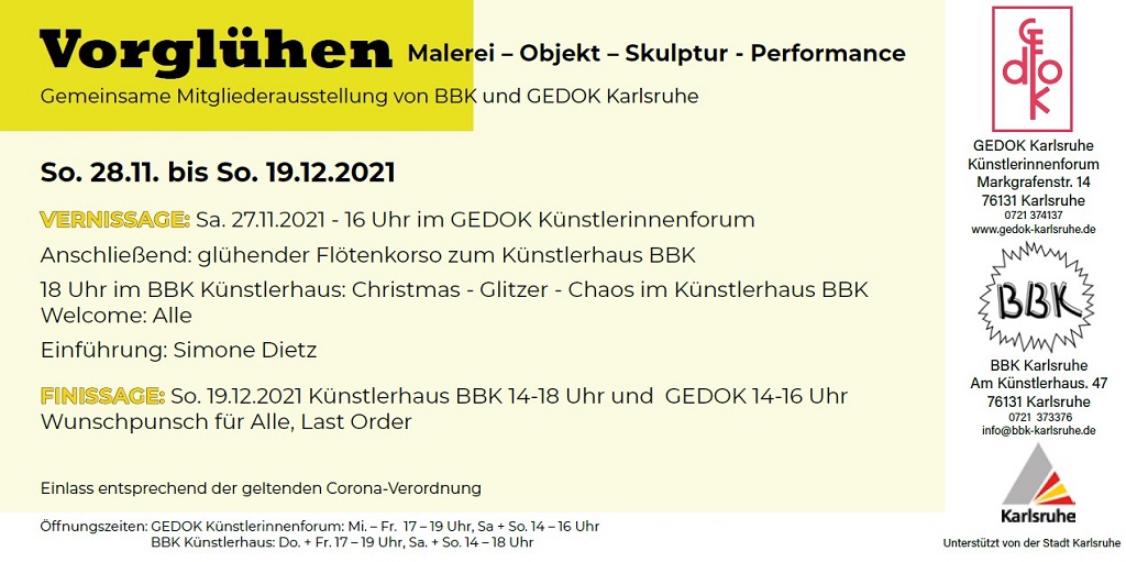 Ausstellung Vorglühen