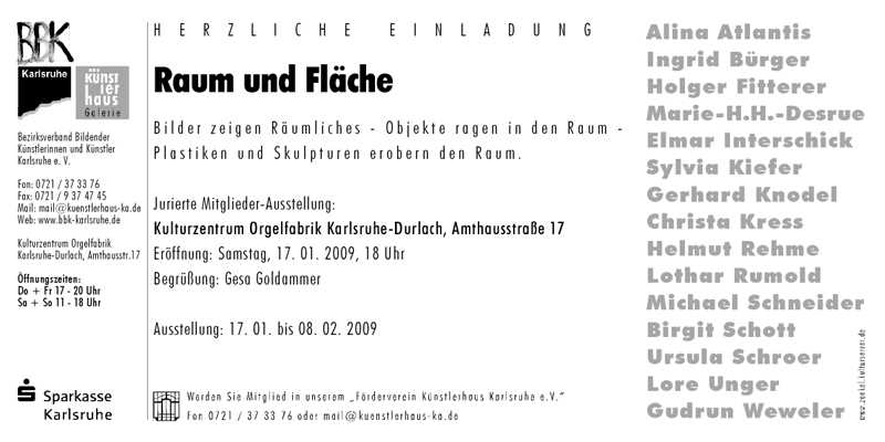 Ausstellung Raum und Flche