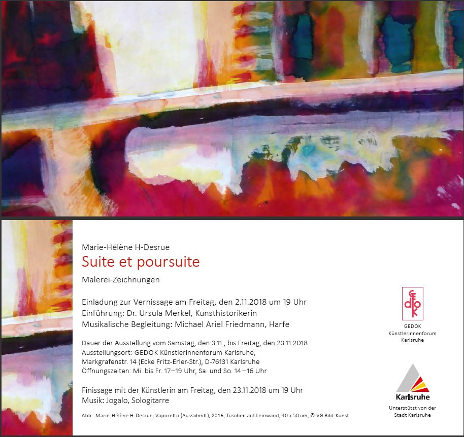 Ausstellung Suite et poursuite