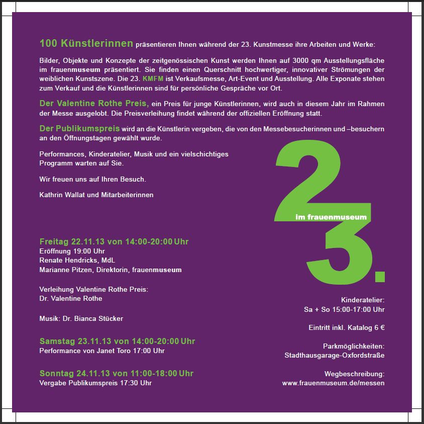 kunstemesseFrauenmuseumKoeln